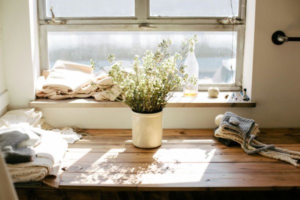 Цветы на фоне гор