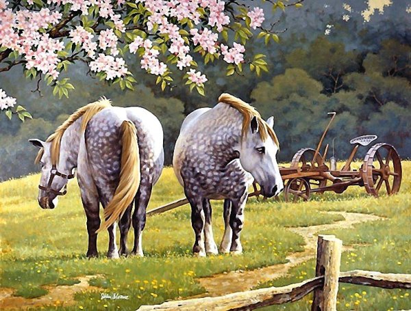 Весенняя лошадь