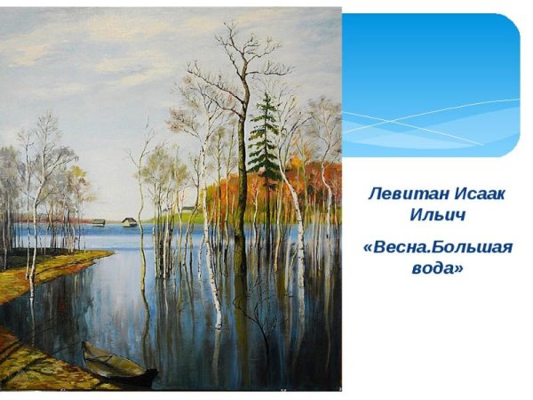 «Весна. Большая вода». (1897). Левитан и. и.