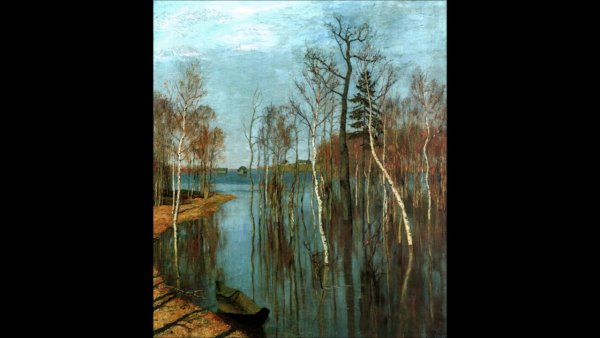 Исаак Ильич Левитан «Весна. Большая вода», 1897