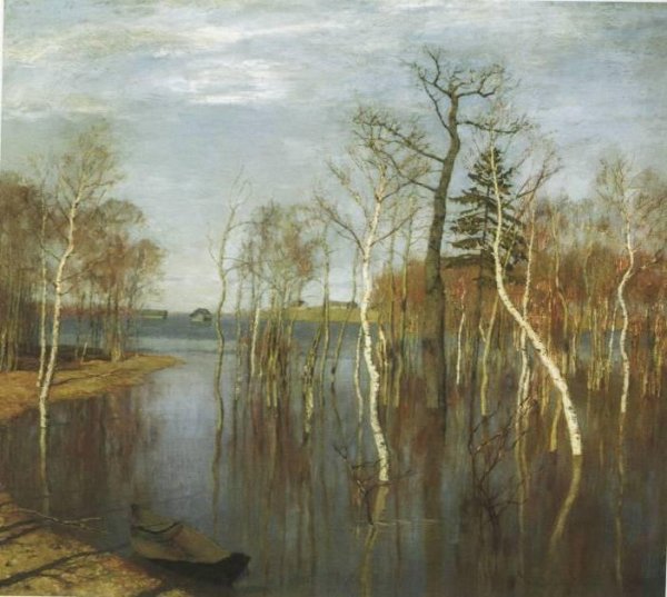 «Весна. Большая вода». (1897). Левитан и. и.