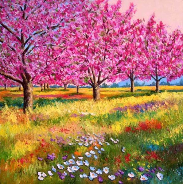 Весенняя картина для детей