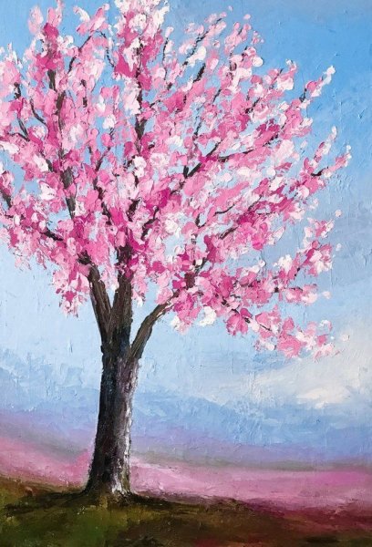 Акварели Светланы Курашовой яблоня