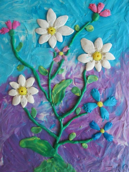 Поделка рисование пластилином