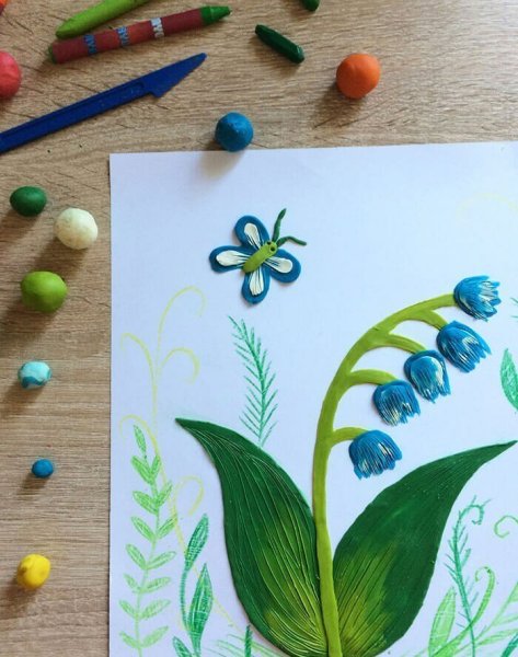 Пластилинография для детей