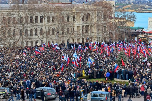 Митинг на площади Нахимова 23 февраля 2014 года
