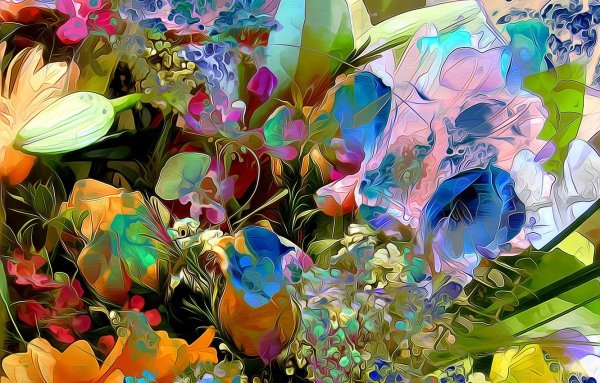 Цветы абстракция
