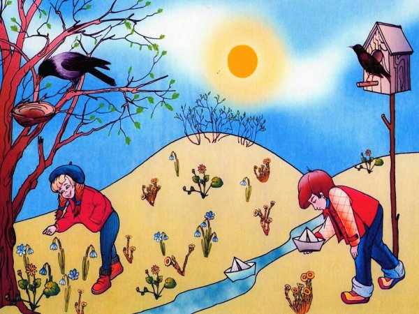 Весна ручьи дети