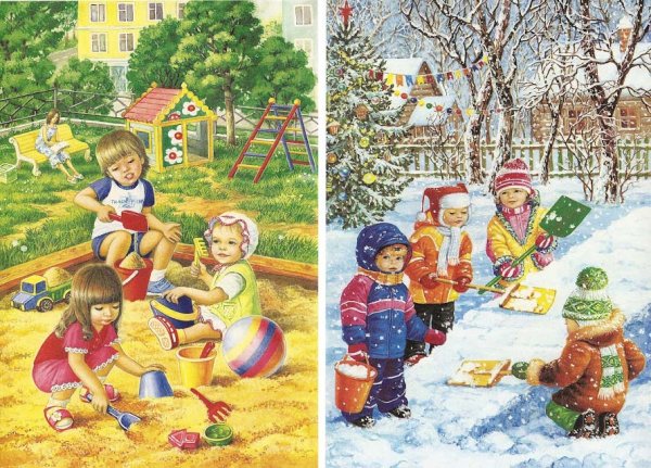 Изображением весенней природы для дошкольников