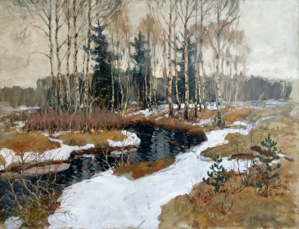 Станислав Жуковский "ранняя Весна".1900-е