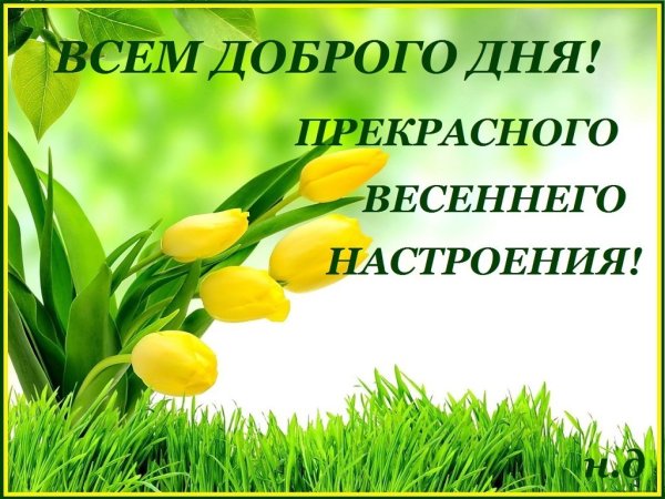 Открытки с добрым утром весенние
