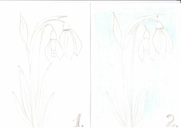 Рисунок осень карандашом