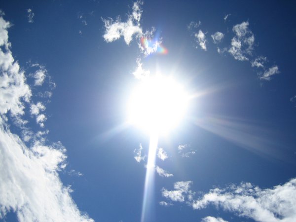 Яркое солнце весной