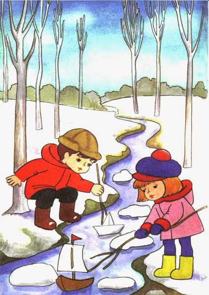 Презентации на тему Весна в детском