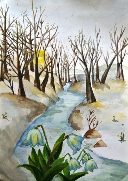 Весенние рисунки