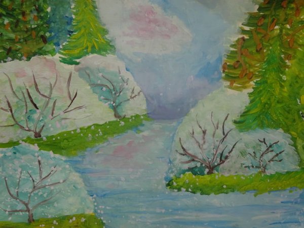 Рисование животных весной