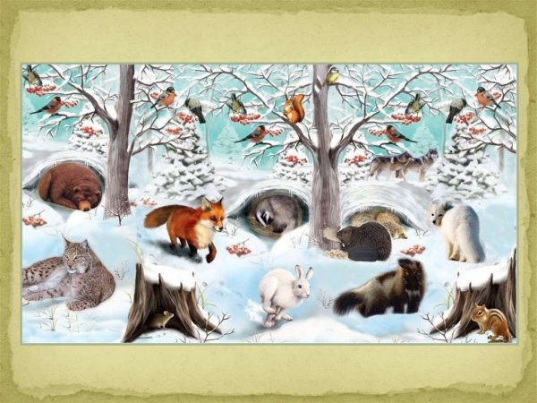 Животные весной для детей