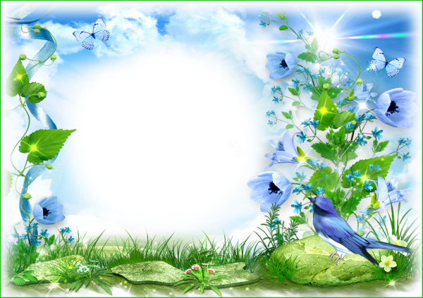 Весенняя рамка для текста
