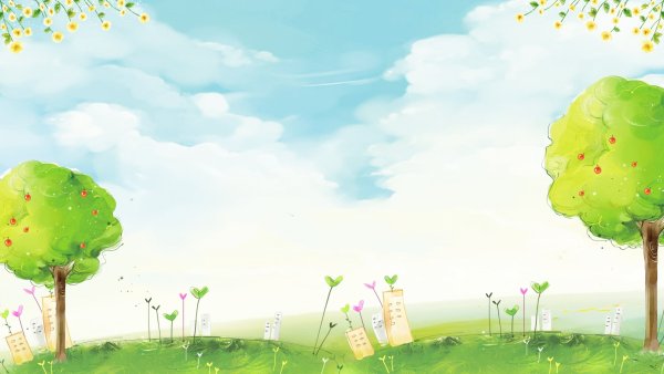 Легкий весенний фон