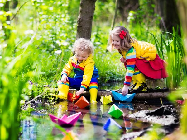 Дети весной