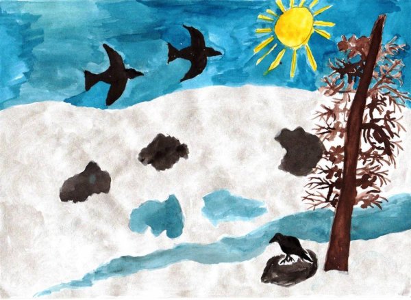 Весенние рисунки фото