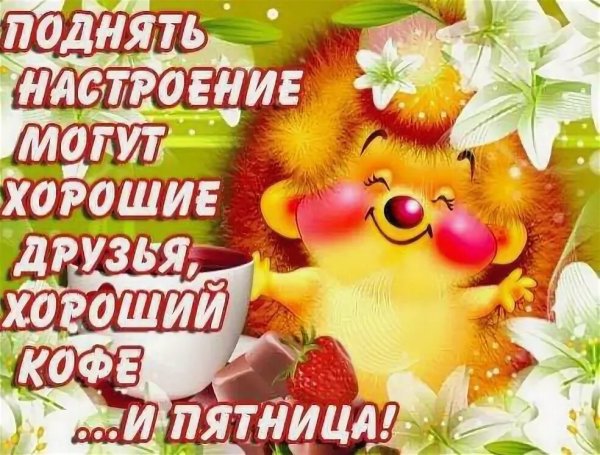 Хорошего пятничного дня и отличного настроения