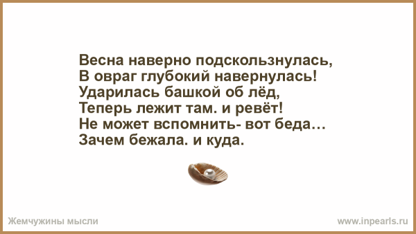 Гляжу в окно и понимаю Весна