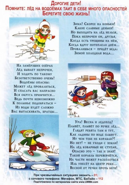 Осторожно тонкий лед презентация