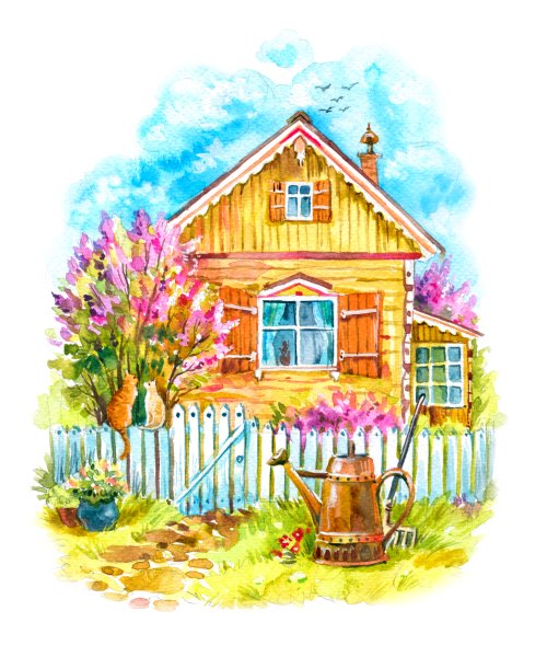 Весенний домик