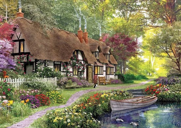 Весенняя деревенька John Sloane.