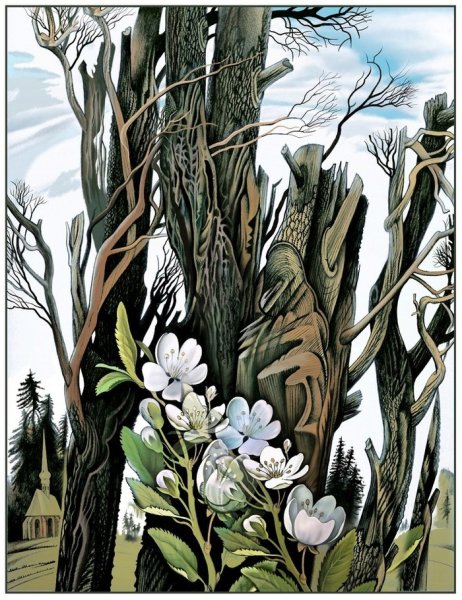 Графическая композиция Весна