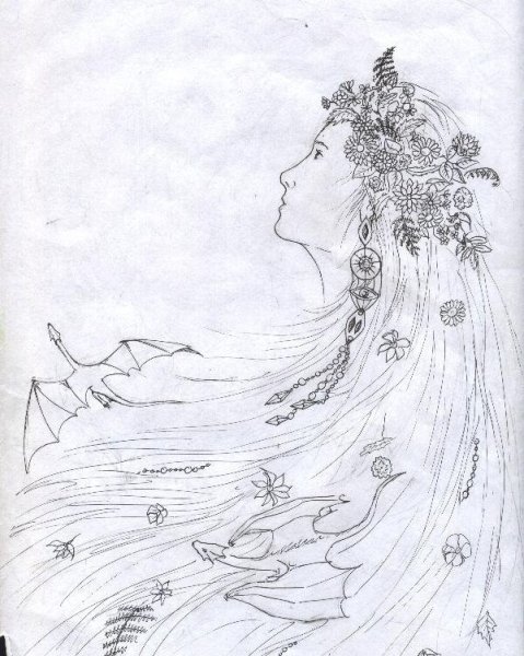 Пейзаж весны рисунок