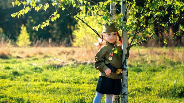 Дети 9 мая фотосессия Весна