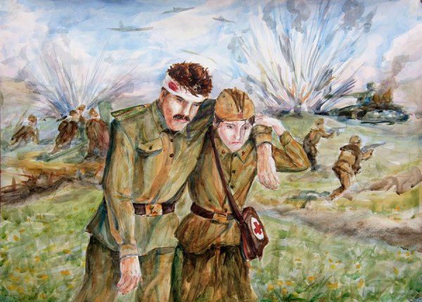 Иллюстрация на тему война