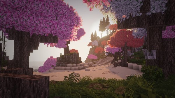 Розовое дерево в МАЙНКРАФТЕ