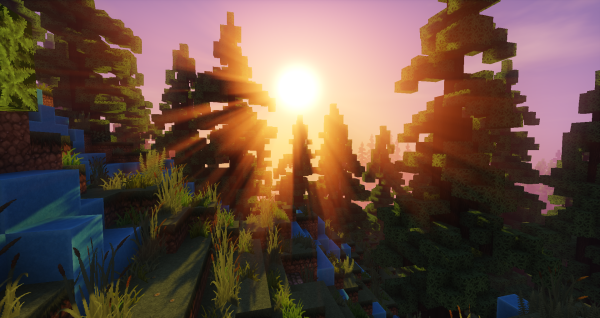 Пейзажи из МАЙНКРАФТА С шейдерами