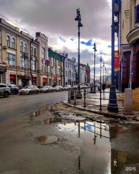 Улица Ленина Томск весной