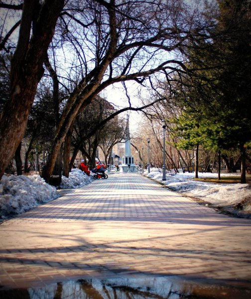 Город Томск весной