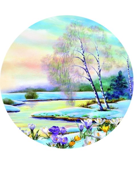 Пейзаж в круге