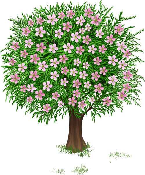 Кустарники мультяшные