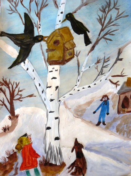 Рисование Весна старшая группа