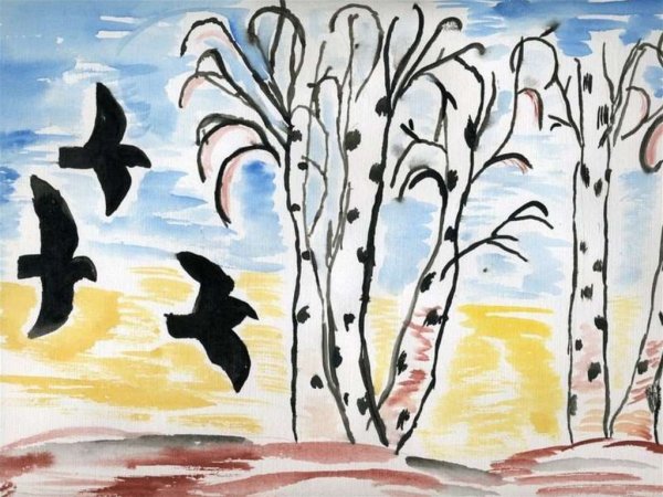 Николай Устинов весенние иллюстрации