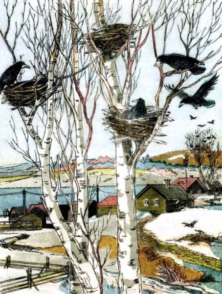 Рисование птицы прилетели в подготовительной группе