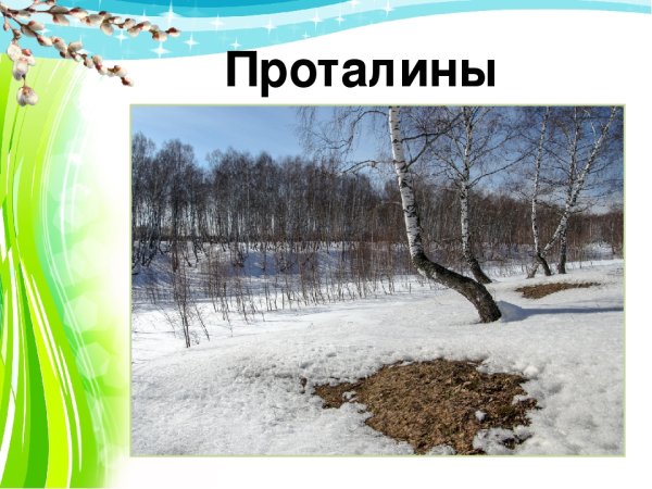 Природные явления весны