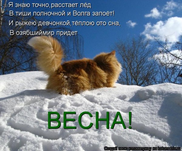 Скоро Весна девушка