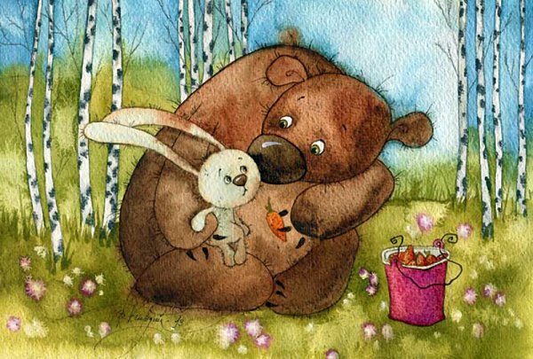 Зайчик и Медвежонок