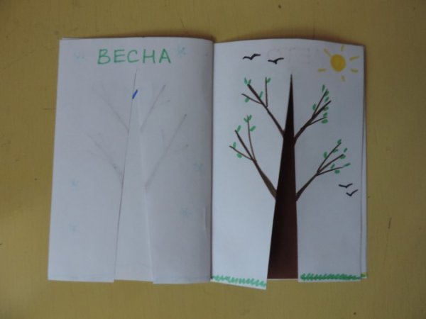 Книжка времена года своими руками