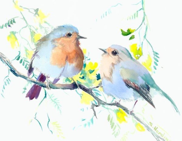 Ассоциация весны птица рисунок