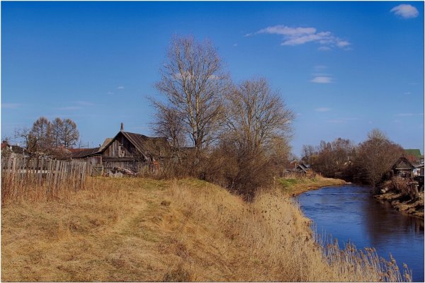 Ранняя зима в деревне