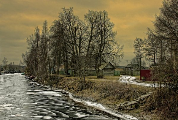 Ранняя Весна в деревне